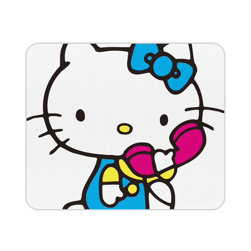 （画像用） Hello Kitty ハローキティ マウスパッド ステッチ加工 ラバー素材 防水 滑り止め 超薄型 ゲーミング/オフィス対応