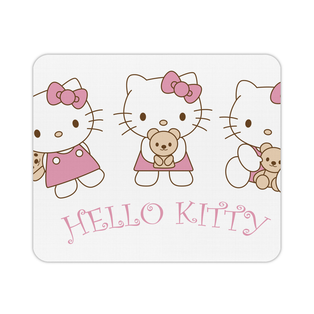 （画像用） Hello Kitty ハローキティ マウスパッド ステッチ加工 ラバー素材 防水 滑り止め 超薄型 ゲーミング/オフィス対応