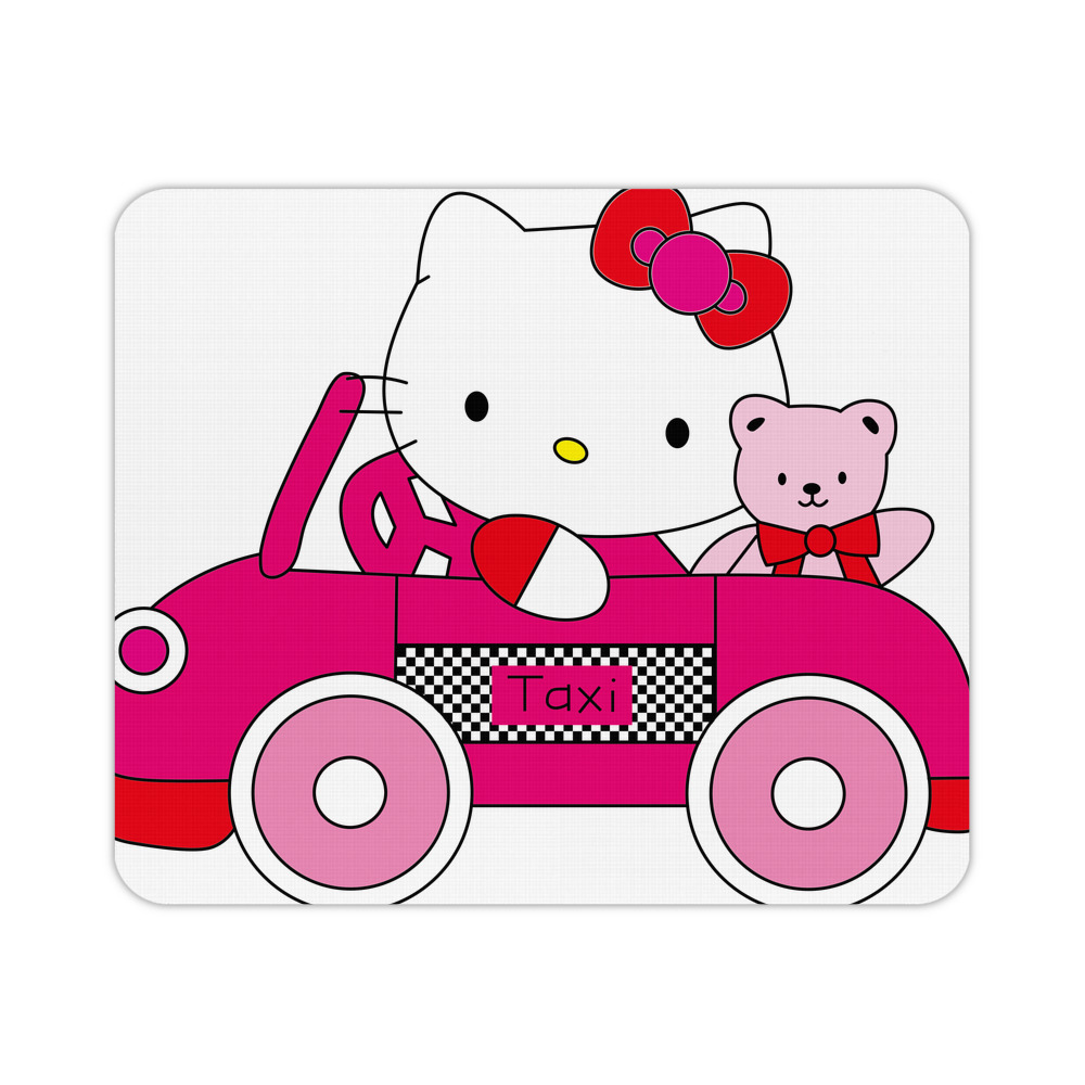 （画像用） Hello Kitty ハローキティ マウスパッド ステッチ加工 ラバー素材 防水 滑り止め 超薄型 ゲーミング/オフィス対応