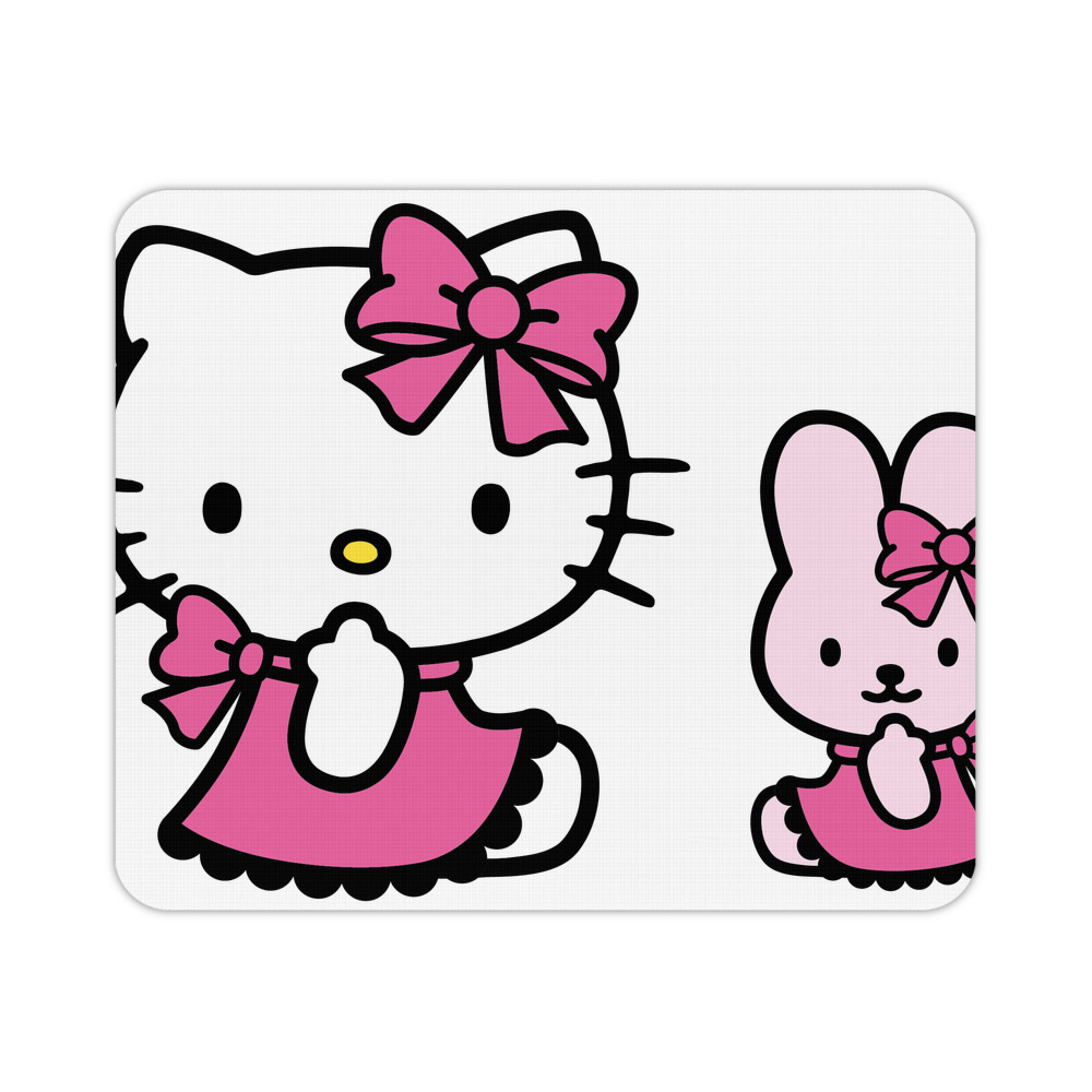 （画像用） Hello Kitty ハローキティ マウスパッド ステッチ加工 ラバー素材 防水 滑り止め 超薄型 ゲーミング/オフィス対応
