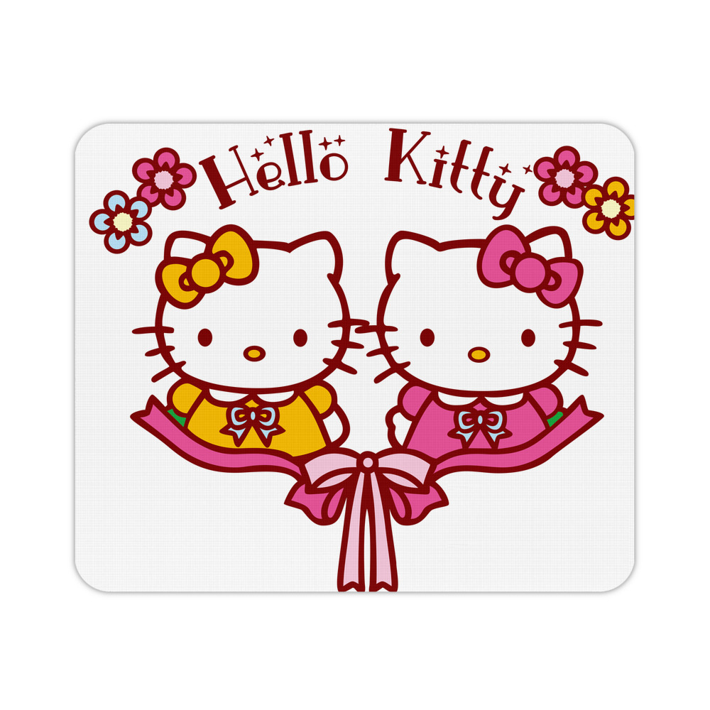 （画像用） Hello Kitty ハローキティ マウスパッド ステッチ加工 ラバー素材 防水 滑り止め 超薄型 ゲーミング/オフィス対応