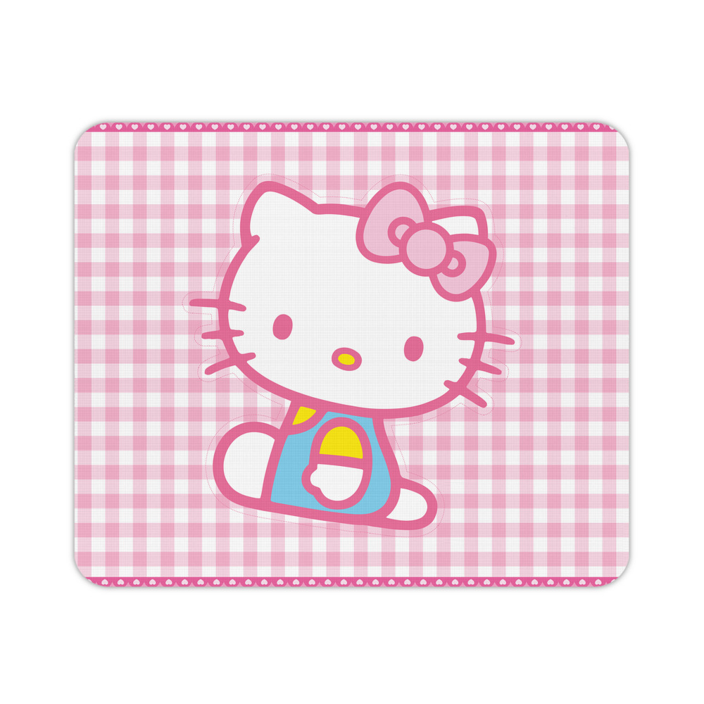 （画像用） Hello Kitty ハローキティ マウスパッド ステッチ加工 ラバー素材 防水 滑り止め 超薄型 ゲーミング/オフィス対応