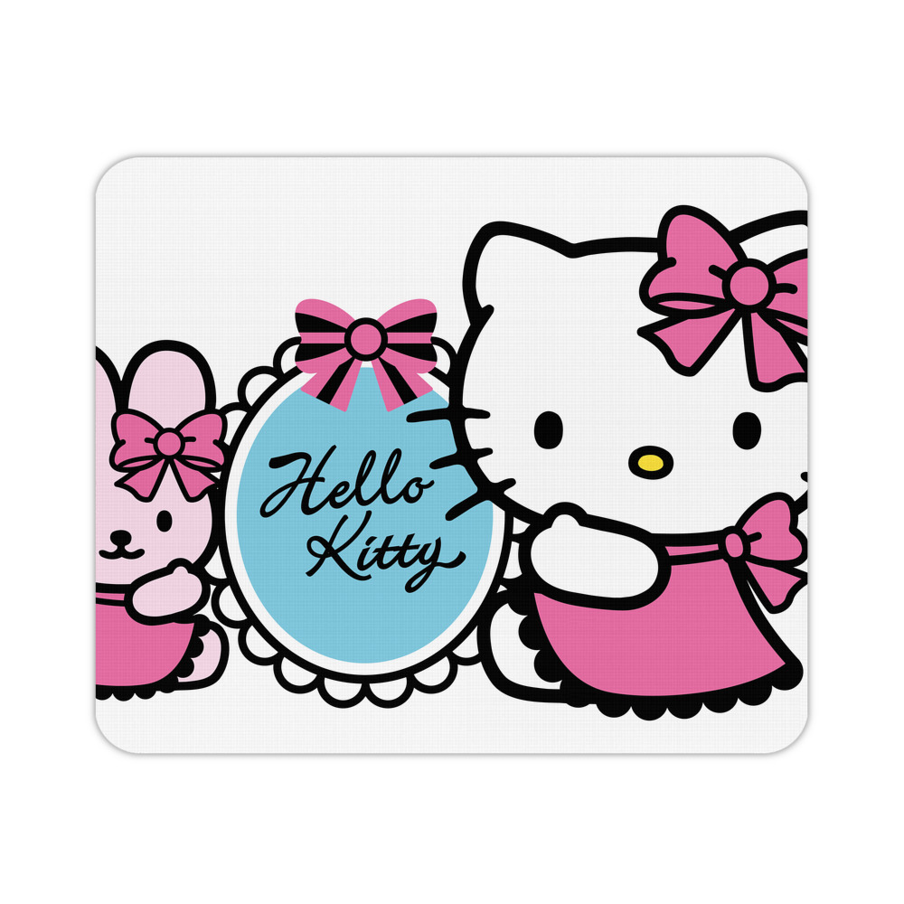 （画像用） Hello Kitty ハローキティ マウスパッド ステッチ加工 ラバー素材 防水 滑り止め 超薄型 ゲーミング/オフィス対応