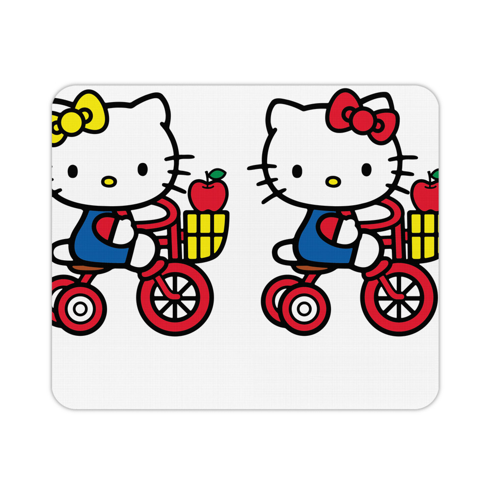 （画像用） Hello Kitty ハローキティ マウスパッド ステッチ加工 ラバー素材 防水 滑り止め 超薄型 ゲーミング/オフィス対応