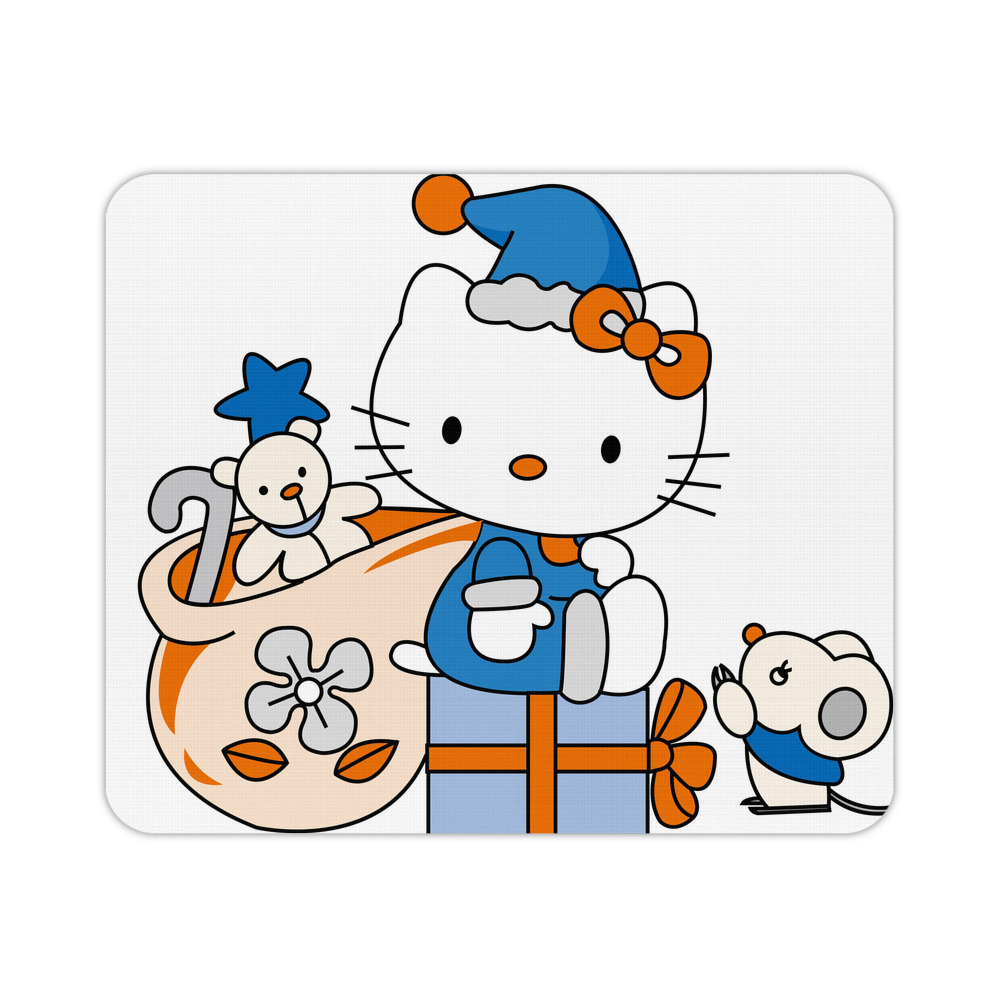 （画像用） Hello Kitty ハローキティ マウスパッド ステッチ加工 ラバー素材 防水 滑り止め 超薄型 ゲーミング/オフィス対応