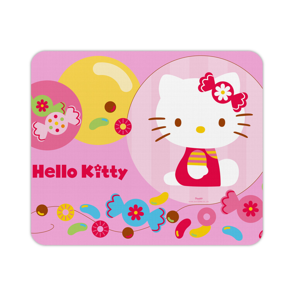 （画像用） Hello Kitty ハローキティ マウスパッド ステッチ加工 ラバー素材 防水 滑り止め 超薄型 ゲーミング/オフィス対応