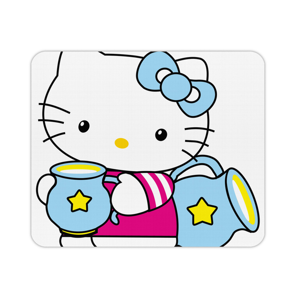 （画像用） Hello Kitty ハローキティ マウスパッド ステッチ加工 ラバー素材 防水 滑り止め 超薄型 ゲーミング/オフィス対応