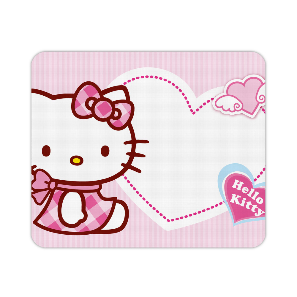 （画像用） Hello Kitty ハローキティ マウスパッド ステッチ加工 ラバー素材 防水 滑り止め 超薄型 ゲーミング/オフィス対応