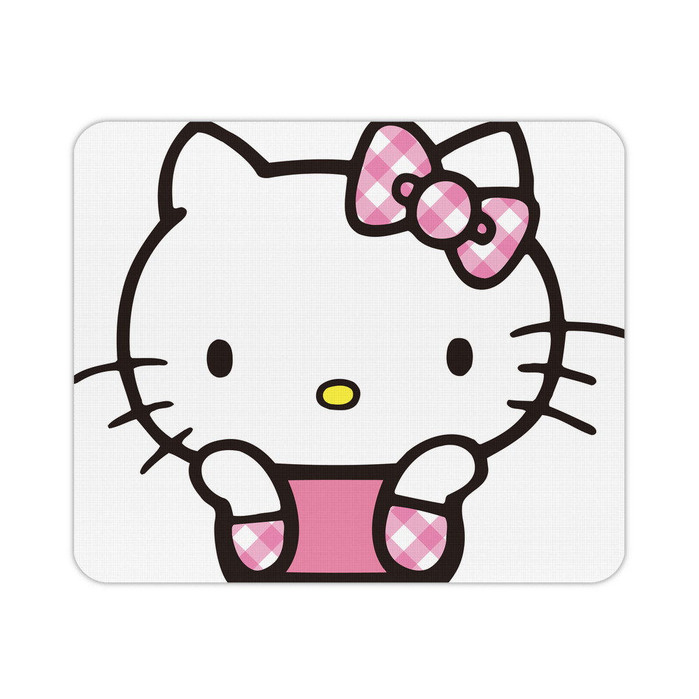 （画像用） Hello Kitty ハローキティ マウスパッド ステッチ加工 ラバー素材 防水 滑り止め 超薄型 ゲーミング/オフィス対応