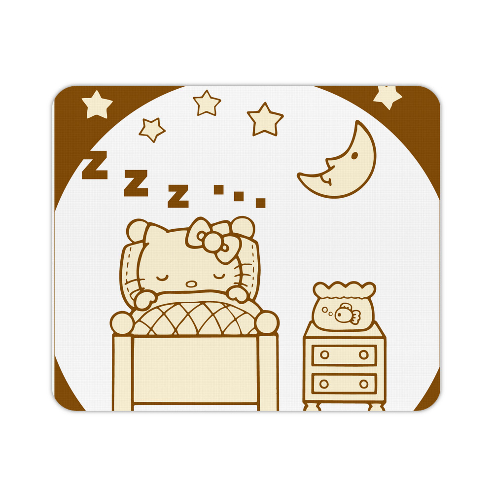 （画像用） Hello Kitty ハローキティ マウスパッド ステッチ加工 ラバー素材 防水 滑り止め 超薄型 ゲーミング/オフィス対応