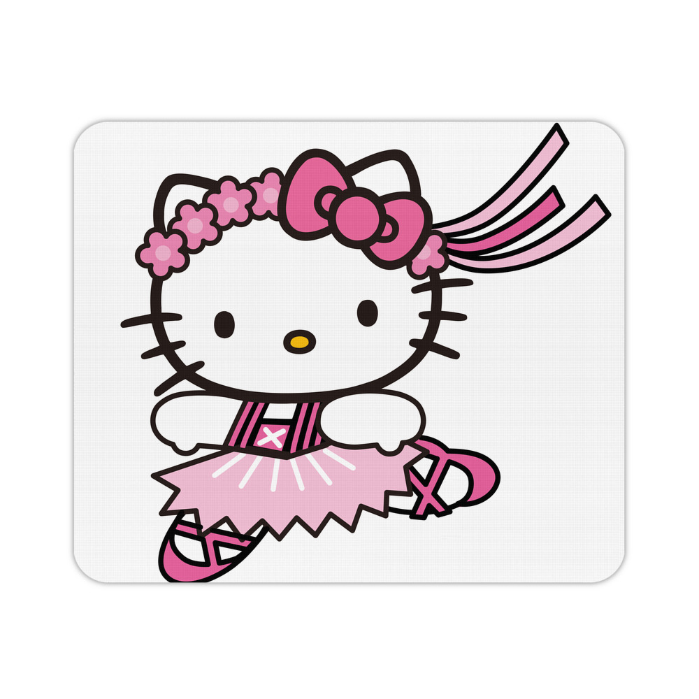 （画像用） Hello Kitty ハローキティ マウスパッド ステッチ加工 ラバー素材 防水 滑り止め 超薄型 ゲーミング/オフィス対応