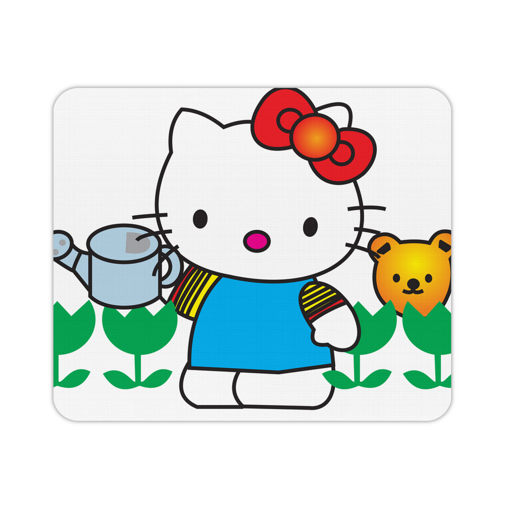 （画像用） Hello Kitty ハローキティ マウスパッド ステッチ加工 ラバー素材 防水 滑り止め 超薄型 ゲーミング/オフィス対応