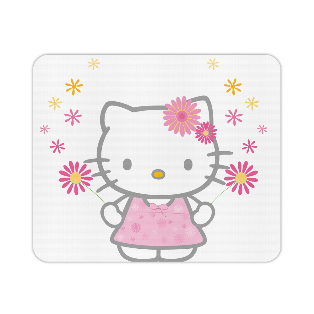 （画像用） Hello Kitty ハローキティ マウスパッド ステッチ加工 ラバー素材 防水 滑り止め 超薄型 ゲーミング/オフィス対応