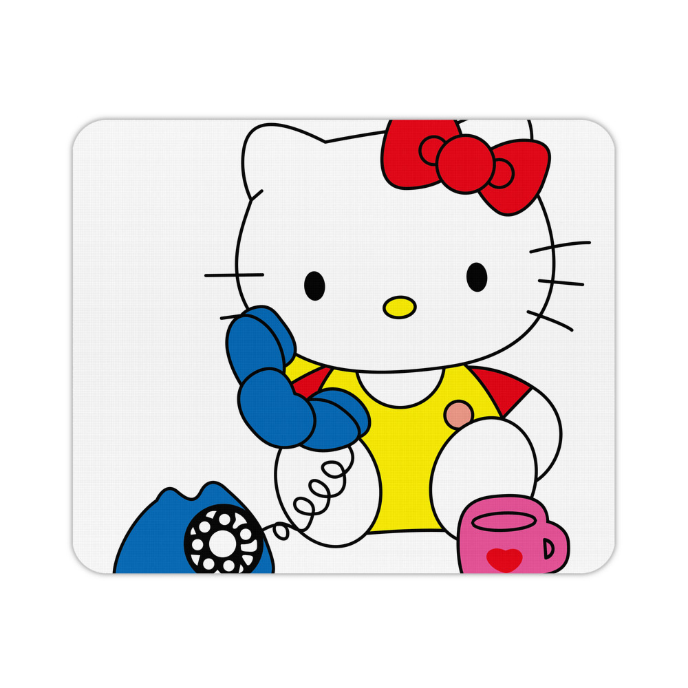 （画像用） Hello Kitty ハローキティ マウスパッド ステッチ加工 ラバー素材 防水 滑り止め 超薄型 ゲーミング/オフィス対応