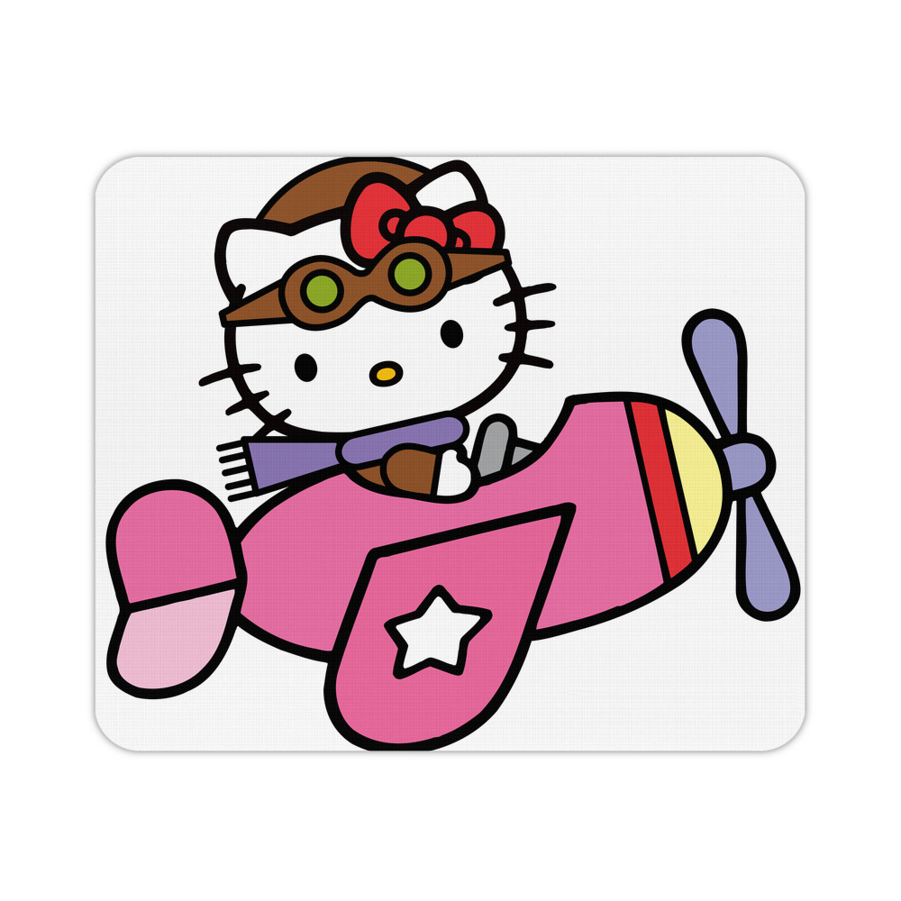 （画像用） Hello Kitty ハローキティ マウスパッド ステッチ加工 ラバー素材 防水 滑り止め 超薄型 ゲーミング/オフィス対応
