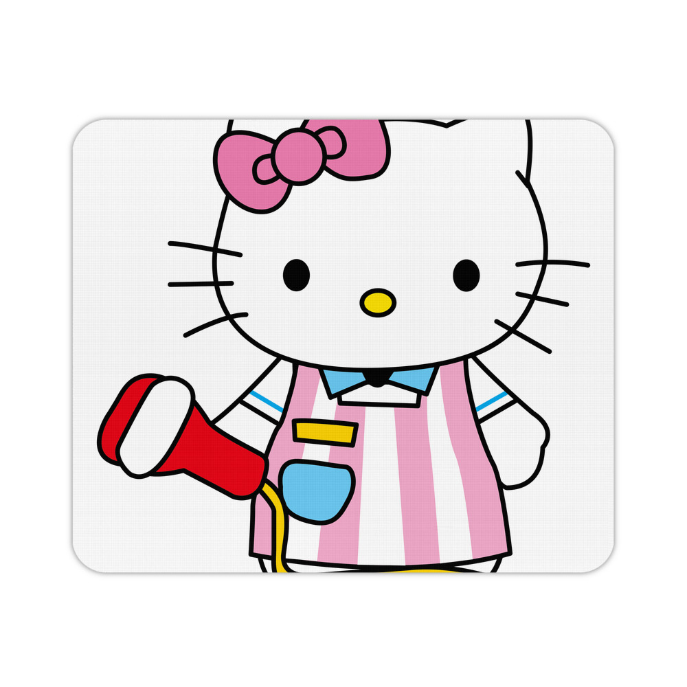 （画像用） Hello Kitty ハローキティ マウスパッド ステッチ加工 ラバー素材 防水 滑り止め 超薄型 ゲーミング/オフィス対応
