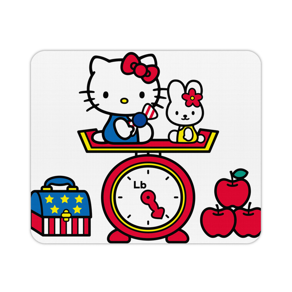 （画像用） Hello Kitty ハローキティ マウスパッド ステッチ加工 ラバー素材 防水 滑り止め 超薄型 ゲーミング/オフィス対応