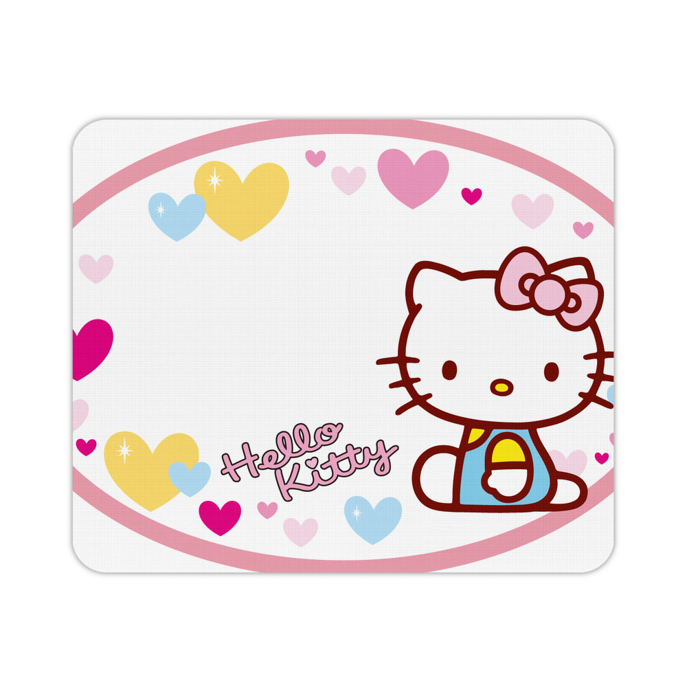 （画像用） Hello Kitty ハローキティ マウスパッド ステッチ加工 ラバー素材 防水 滑り止め 超薄型 ゲーミング/オフィス対応