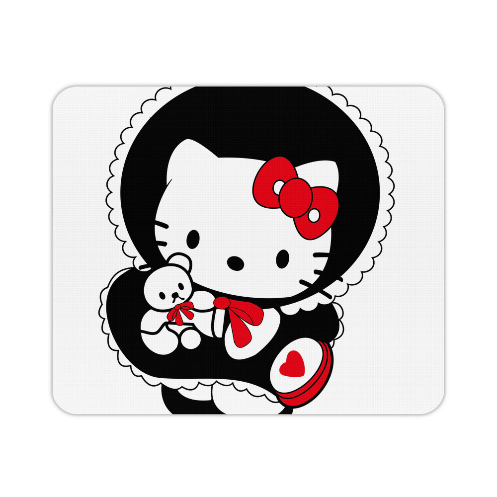 （画像用） Hello Kitty ハローキティ マウスパッド ステッチ加工 ラバー素材 防水 滑り止め 超薄型 ゲーミング/オフィス対応