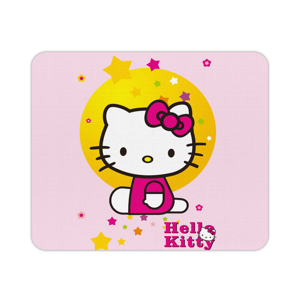 （画像用） Hello Kitty ハローキティ マウスパッド ステッチ加工 ラバー素材 防水 滑り止め 超薄型 ゲーミング/オフィス対応