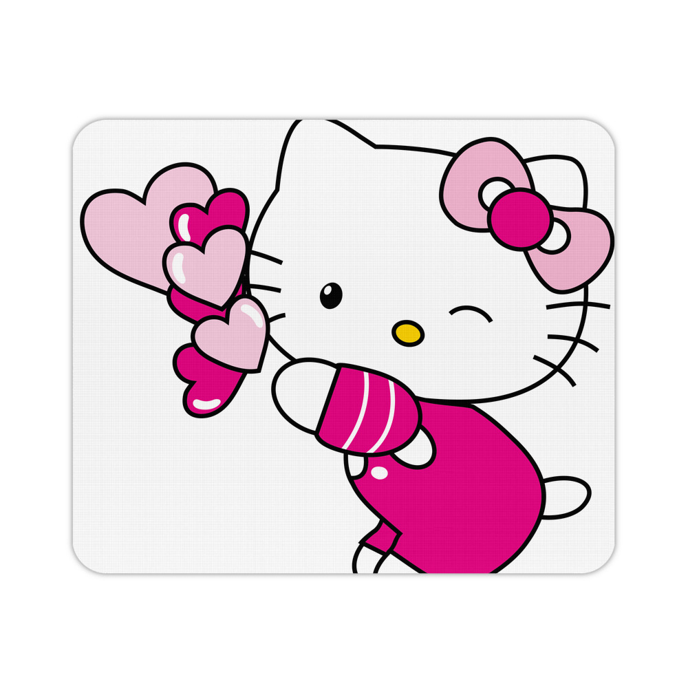 （画像用） Hello Kitty ハローキティ マウスパッド ステッチ加工 ラバー素材 防水 滑り止め 超薄型 ゲーミング/オフィス対応