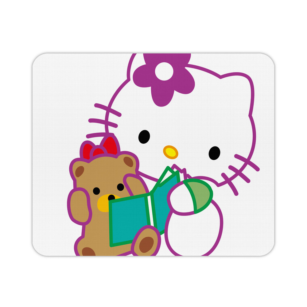 （画像用） Hello Kitty ハローキティ マウスパッド ステッチ加工 ラバー素材 防水 滑り止め 超薄型 ゲーミング/オフィス対応