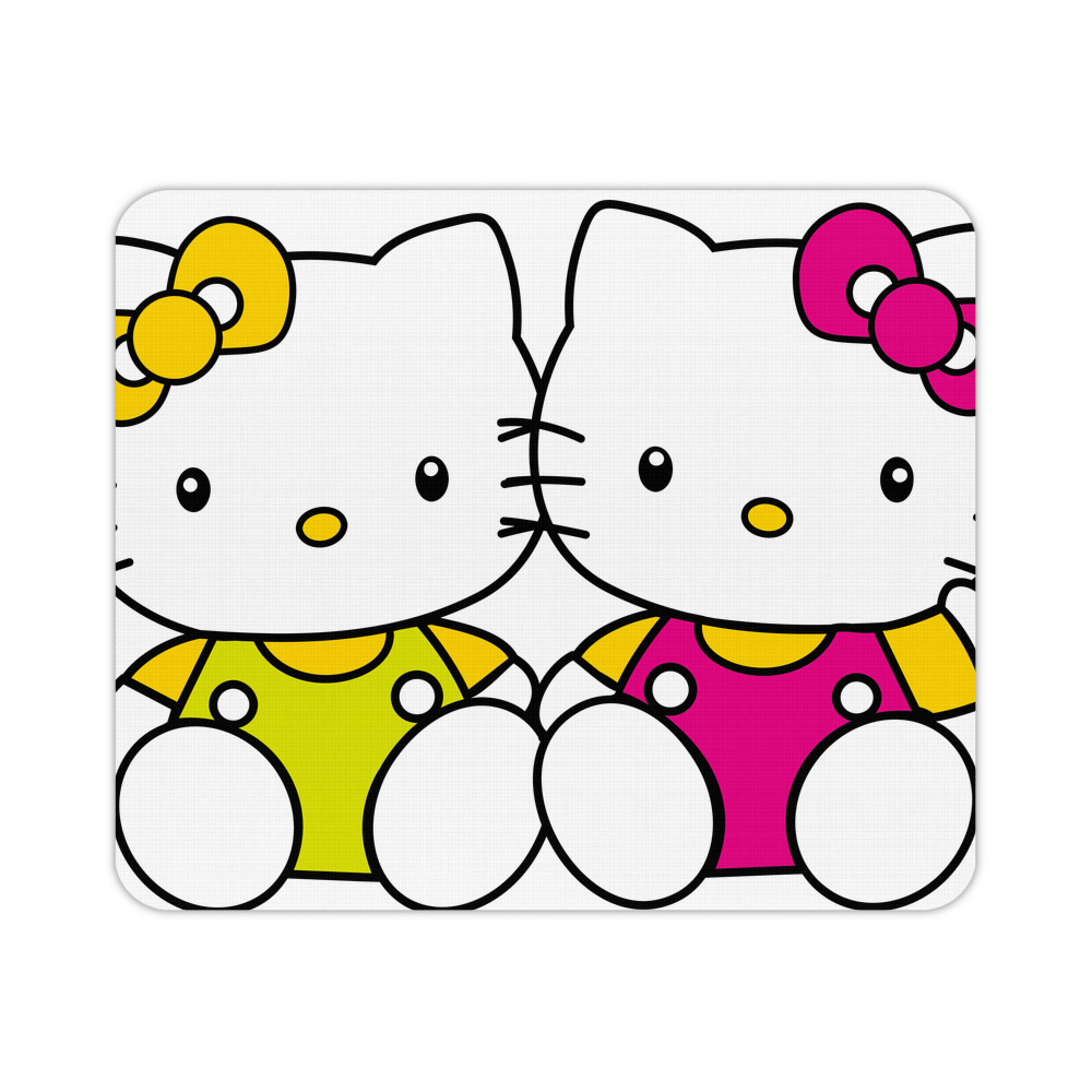 （画像用） Hello Kitty ハローキティ マウスパッド ステッチ加工 ラバー素材 防水 滑り止め 超薄型 ゲーミング/オフィス対応
