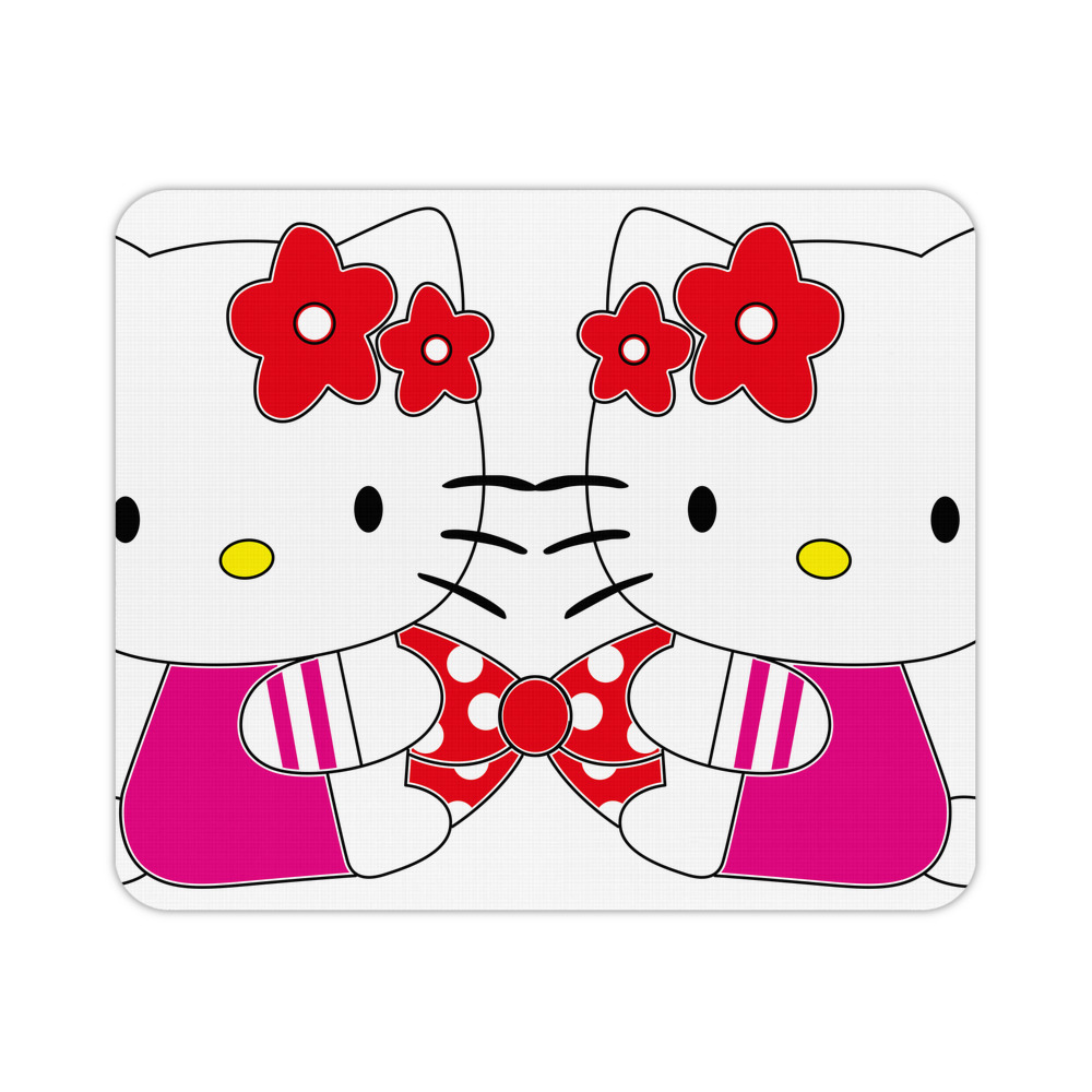 （画像用） Hello Kitty ハローキティ マウスパッド ステッチ加工 ラバー素材 防水 滑り止め 超薄型 ゲーミング/オフィス対応
