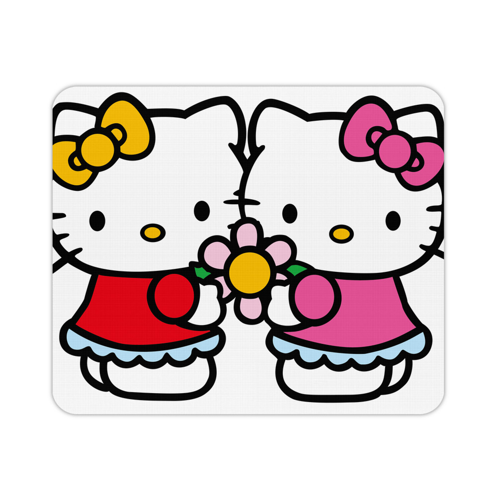 （画像用） Hello Kitty ハローキティ マウスパッド ステッチ加工 ラバー素材 防水 滑り止め 超薄型 ゲーミング/オフィス対応
