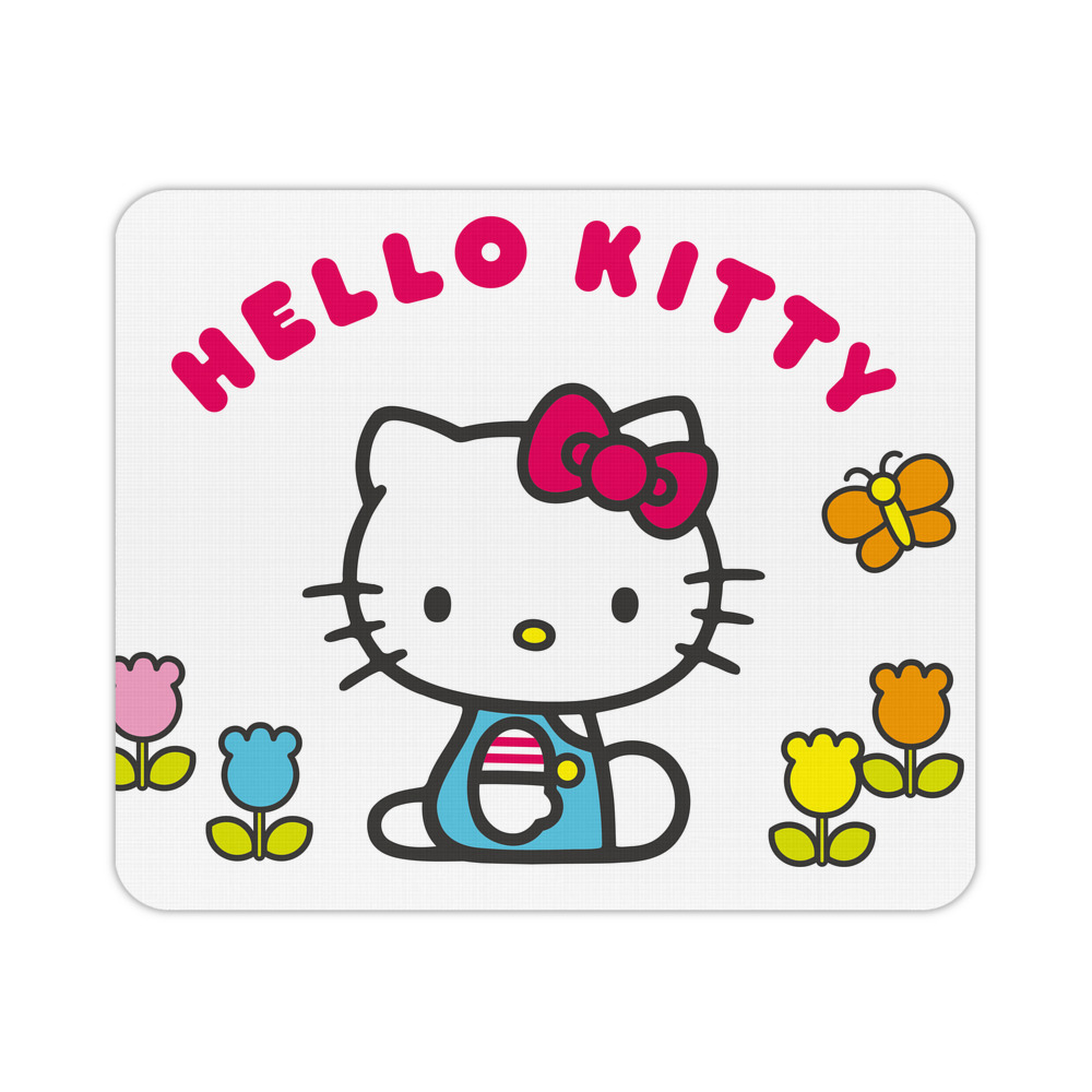 （画像用） Hello Kitty ハローキティ マウスパッド ステッチ加工 ラバー素材 防水 滑り止め 超薄型 ゲーミング/オフィス対応