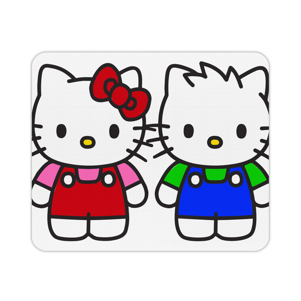 （画像用） Hello Kitty ハローキティ マウスパッド ステッチ加工 ラバー素材 防水 滑り止め 超薄型 ゲーミング/オフィス対応