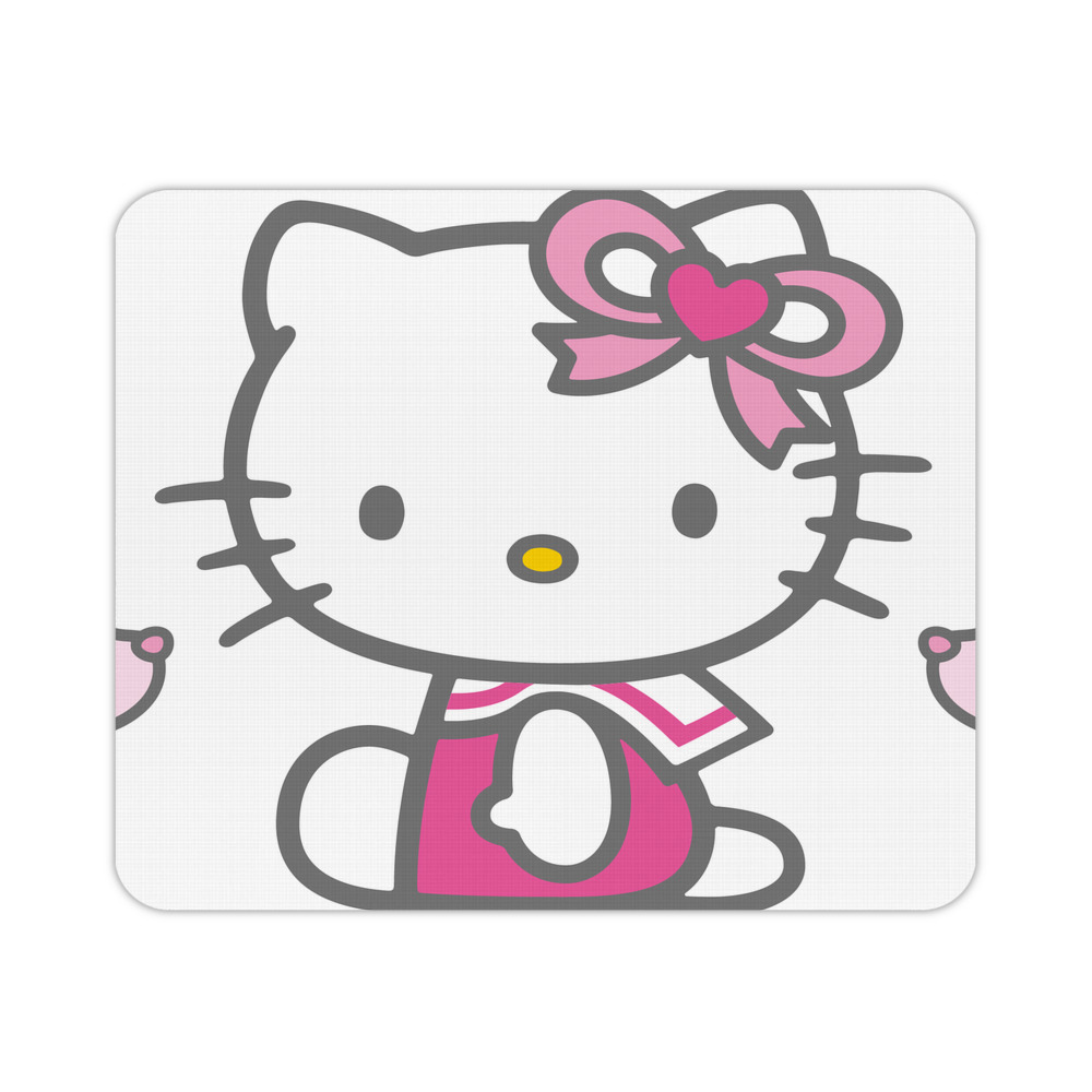 （画像用） Hello Kitty ハローキティ マウスパッド ステッチ加工 ラバー素材 防水 滑り止め 超薄型 ゲーミング/オフィス対応