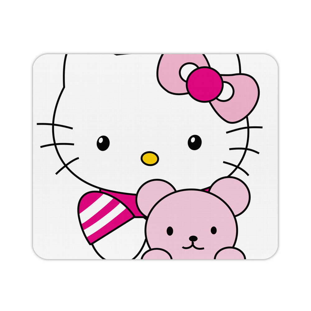 （画像用） Hello Kitty ハローキティ マウスパッド ステッチ加工 ラバー素材 防水 滑り止め 超薄型 ゲーミング/オフィス対応