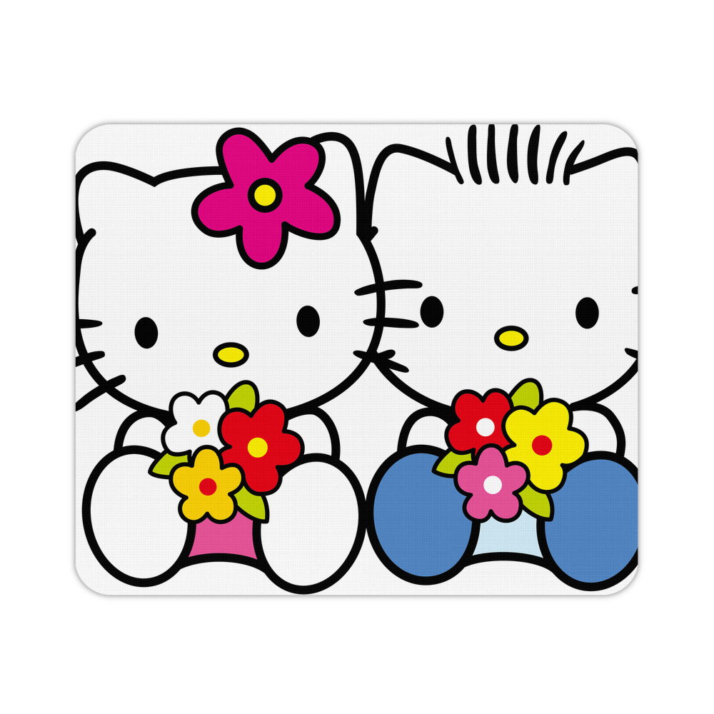 （画像用） Hello Kitty ハローキティ マウスパッド ステッチ加工 ラバー素材 防水 滑り止め 超薄型 ゲーミング/オフィス対応