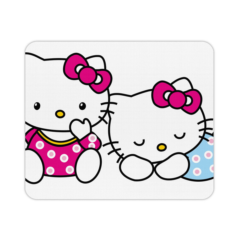 （画像用） Hello Kitty ハローキティ マウスパッド ステッチ加工 ラバー素材 防水 滑り止め 超薄型 ゲーミング/オフィス対応