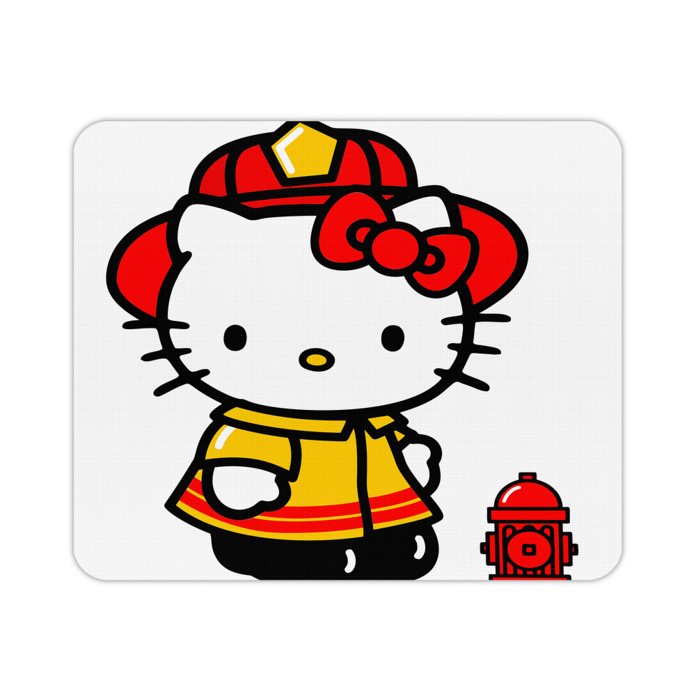 （画像用） Hello Kitty ハローキティ マウスパッド ステッチ加工 ラバー素材 防水 滑り止め 超薄型 ゲーミング/オフィス対応
