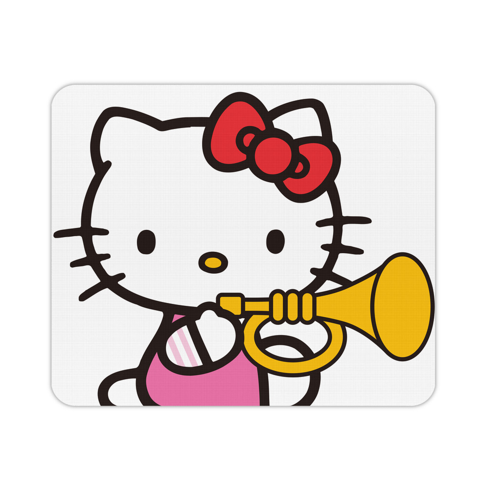 （画像用） Hello Kitty ハローキティ マウスパッド ステッチ加工 ラバー素材 防水 滑り止め 超薄型 ゲーミング/オフィス対応