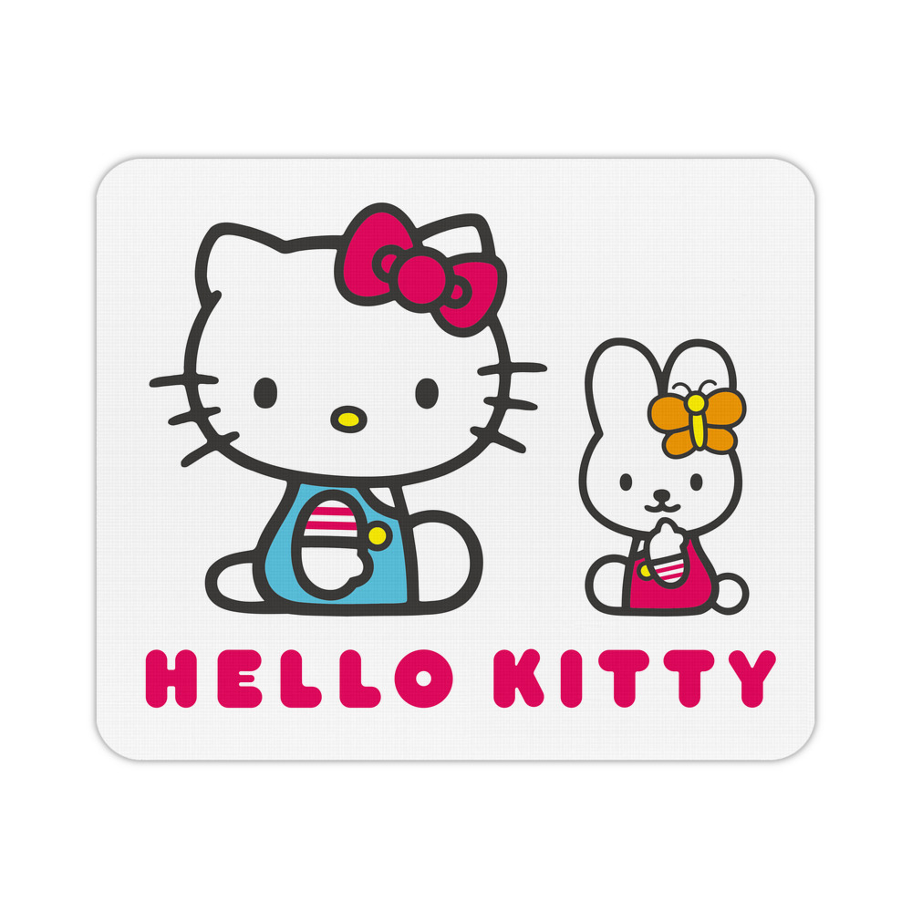 （画像用） Hello Kitty ハローキティ マウスパッド ステッチ加工 ラバー素材 防水 滑り止め 超薄型 ゲーミング/オフィス対応
