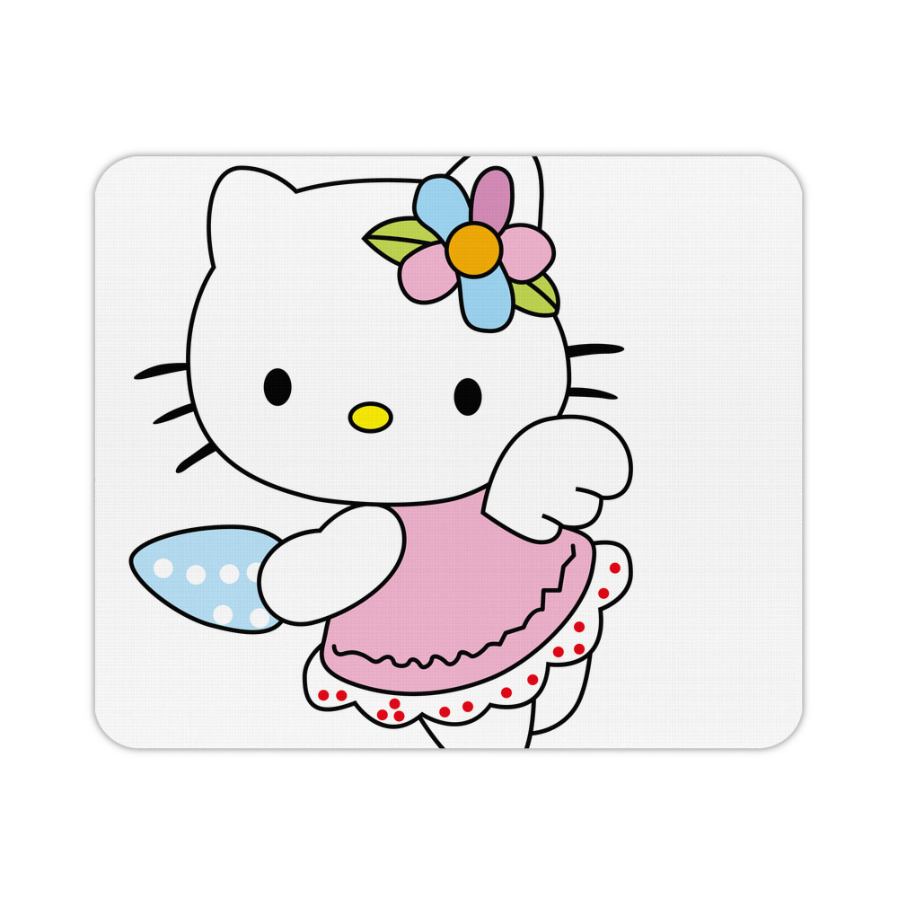 （画像用） Hello Kitty ハローキティ マウスパッド ステッチ加工 ラバー素材 防水 滑り止め 超薄型 ゲーミング/オフィス対応
