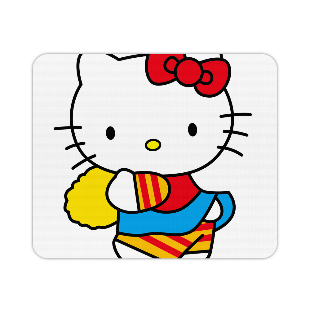 （画像用） Hello Kitty ハローキティ マウスパッド ステッチ加工 ラバー素材 防水 滑り止め 超薄型 ゲーミング/オフィス対応