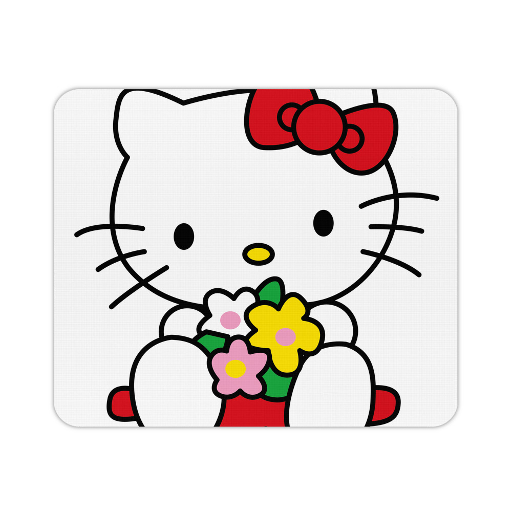 （画像用） Hello Kitty ハローキティ マウスパッド ステッチ加工 ラバー素材 防水 滑り止め 超薄型 ゲーミング/オフィス対応