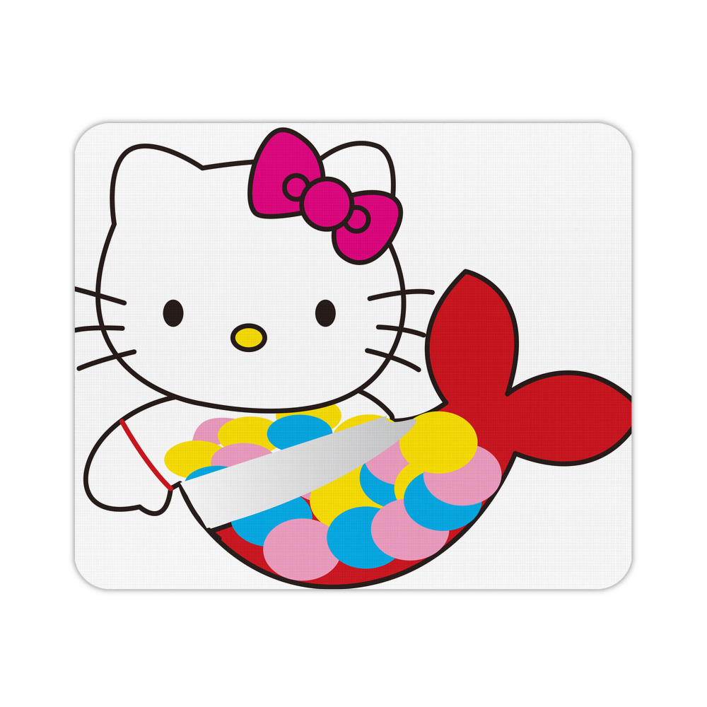 （画像用） Hello Kitty ハローキティ マウスパッド ステッチ加工 ラバー素材 防水 滑り止め 超薄型 ゲーミング/オフィス対応