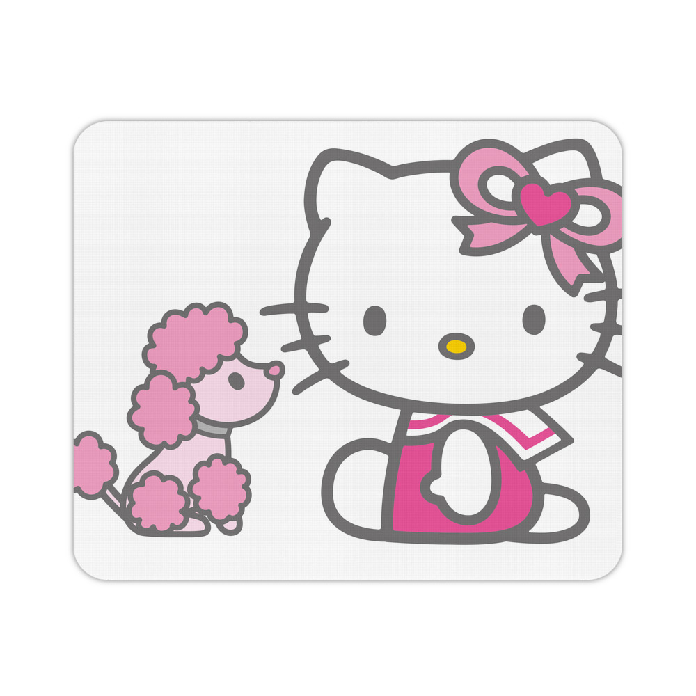 （画像用） Hello Kitty ハローキティ マウスパッド ステッチ加工 ラバー素材 防水 滑り止め 超薄型 ゲーミング/オフィス対応