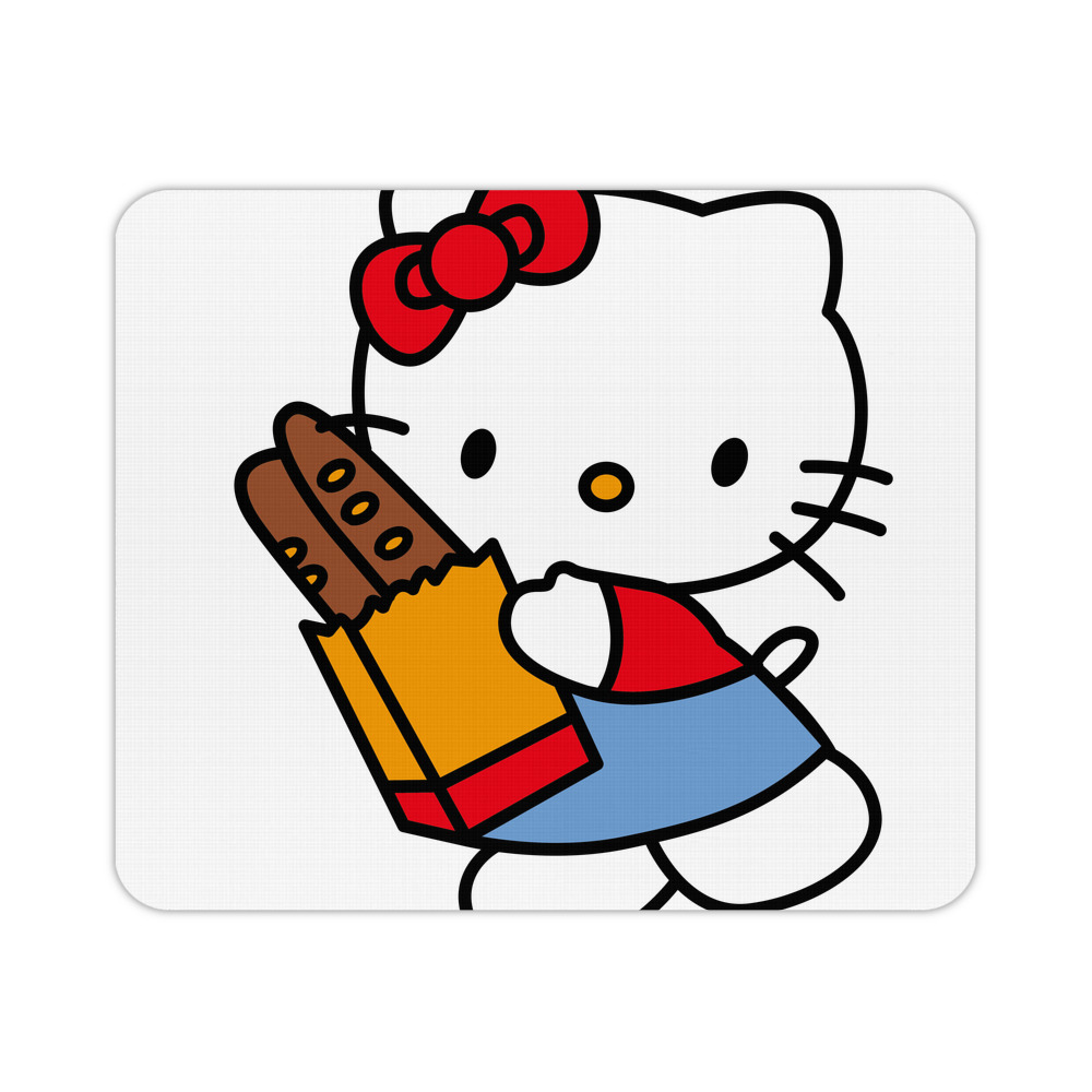 （画像用） Hello Kitty ハローキティ マウスパッド ステッチ加工 ラバー素材 防水 滑り止め 超薄型 ゲーミング/オフィス対応