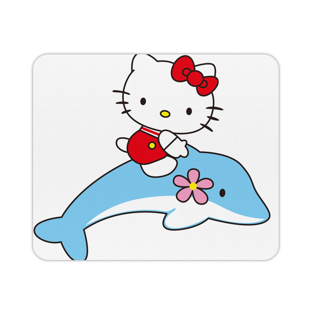 （画像用） Hello Kitty ハローキティ マウスパッド ステッチ加工 ラバー素材 防水 滑り止め 超薄型 ゲーミング/オフィス対応