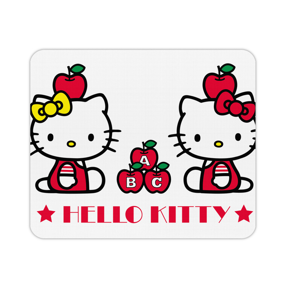 （画像用） Hello Kitty ハローキティ マウスパッド ステッチ加工 ラバー素材 防水 滑り止め 超薄型 ゲーミング/オフィス対応