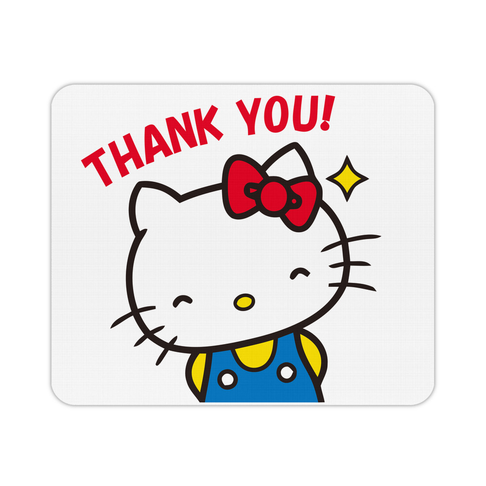 （画像用） Hello Kitty ハローキティ マウスパッド ステッチ加工 ラバー素材 防水 滑り止め 超薄型 ゲーミング/オフィス対応
