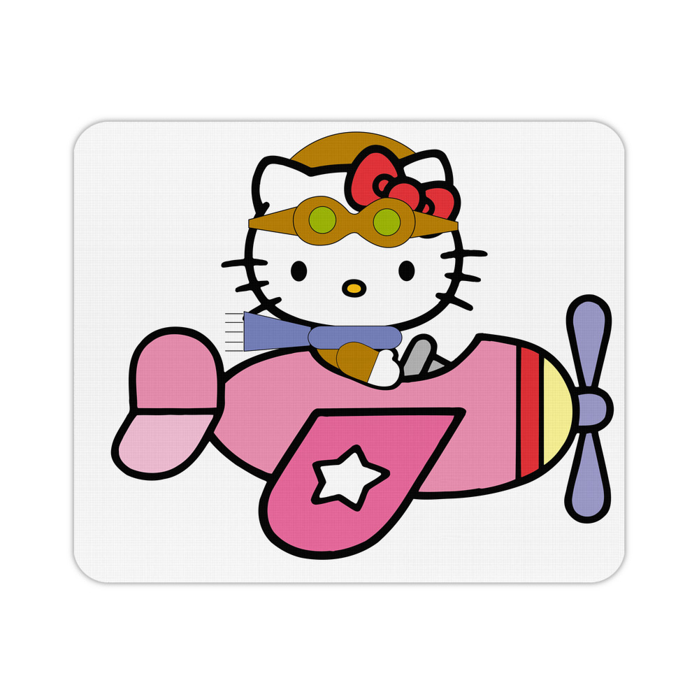 （画像用） Hello Kitty ハローキティ マウスパッド ステッチ加工 ラバー素材 防水 滑り止め 超薄型 ゲーミング/オフィス対応