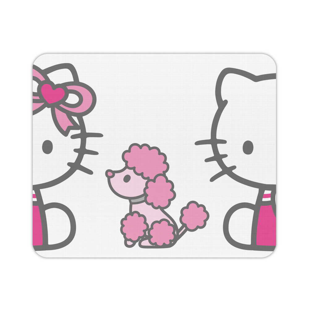（画像用） Hello Kitty ハローキティ マウスパッド ステッチ加工 ラバー素材 防水 滑り止め 超薄型 ゲーミング/オフィス対応