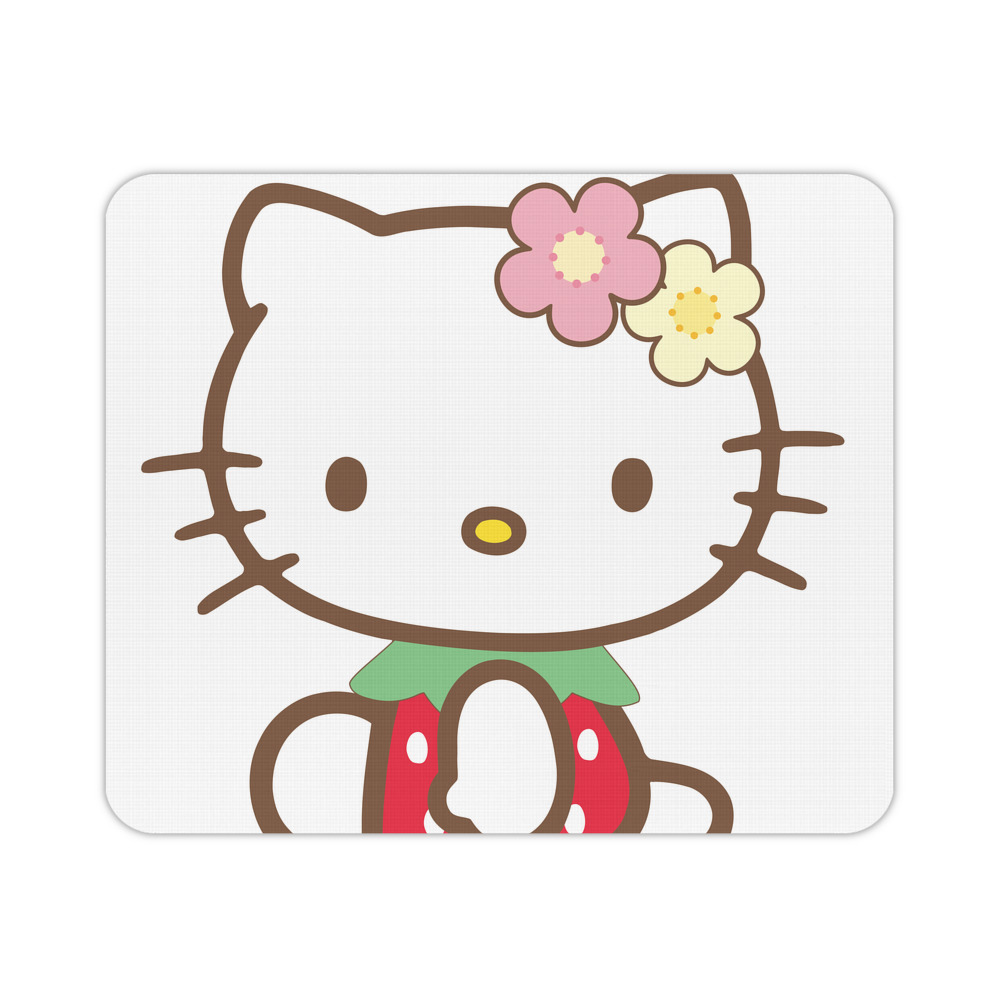（画像用） Hello Kitty ハローキティ マウスパッド ステッチ加工 ラバー素材 防水 滑り止め 超薄型 ゲーミング/オフィス対応
